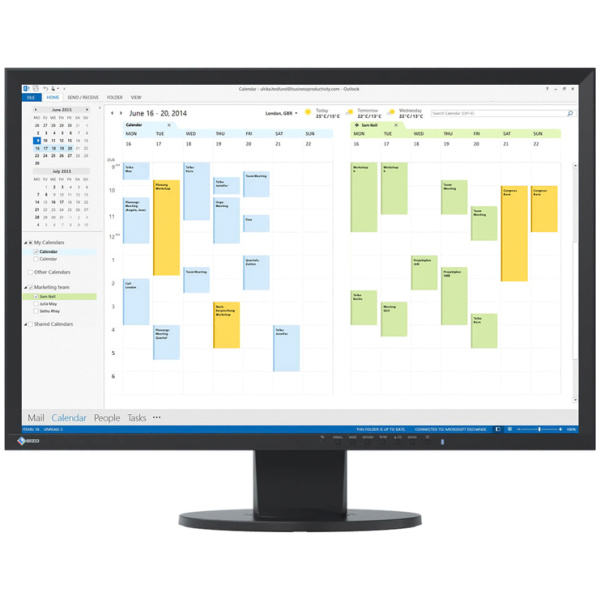 EIZO used οθόνη EV2216W LΕD, 22" 1680x1050, VGA/DVI/DisplayPort, Grade A