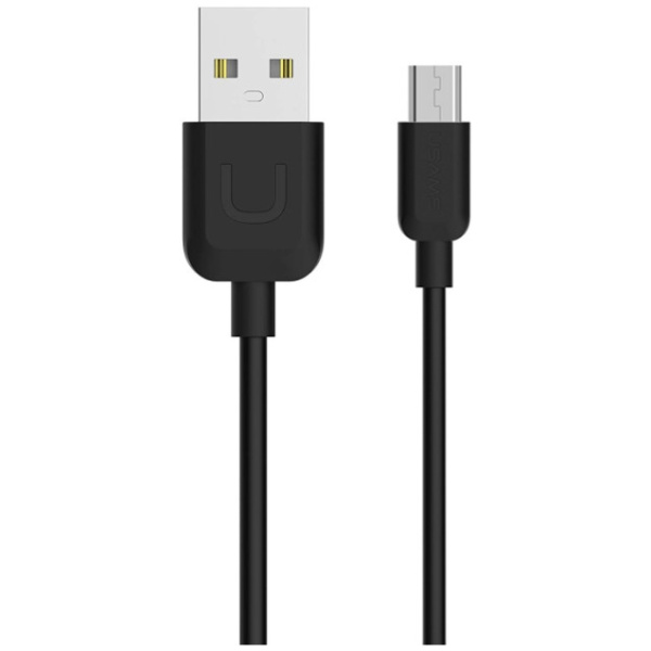 USAMS καλώδιο USB σε Micro USB US-SJ098 U-Turn, 2.1A, 1m, μαύρο