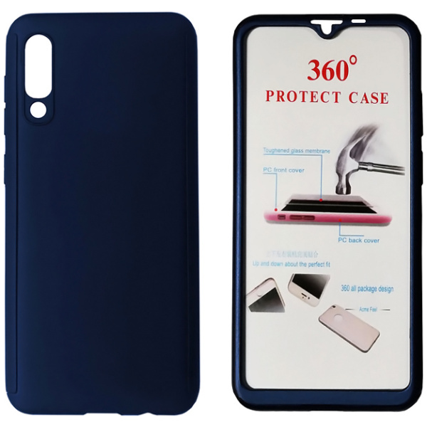 POWERTECH Θήκη Body 360° με Tempered Glass για Xiaomi Mi 9, μπλε