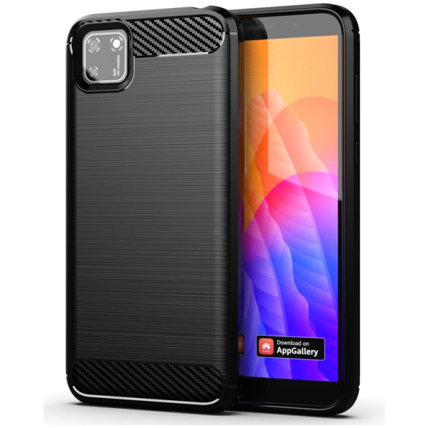 POWERTECH Θήκη Carbon Flex MOB-1523, Huawei Y5p, μαύρη