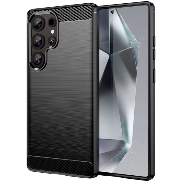 POWERTECH Θήκη Carbon MOB-2007 για Samsung S24 Ultra, μαύρη