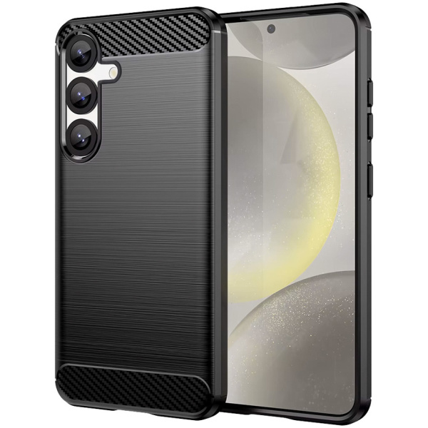 POWERTECH Θήκη Carbon MOB-2008 για Samsung S25, μαύρη