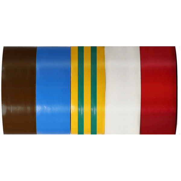 PROLINE μονωτική ταινία 13161, 19mm, 10m, διάφορα χρώματα, 5τμχ