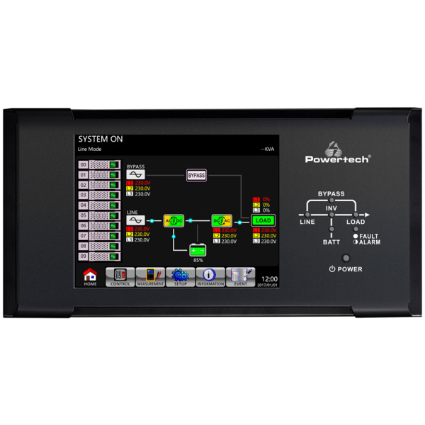 POWERTECH LCD οθόνη αφής 10" PT-10LM, για συστήματα UPS
