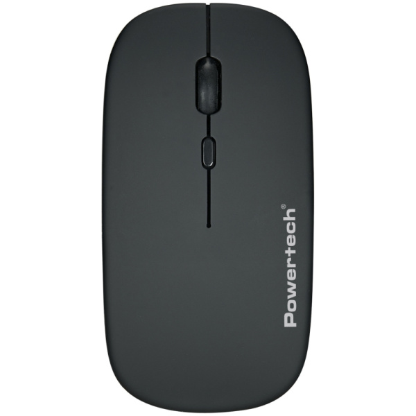 POWERTECH ασύρματο ποντίκι PT-1381, 2.4GHz & Bluetooth, έως 1600DPI, 500mAh, μαύρο