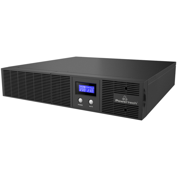 POWERTECH UPS Line Interactive PT-1409 για rack 2U, με οθόνη, 3000VA/2100W, 8x AC output