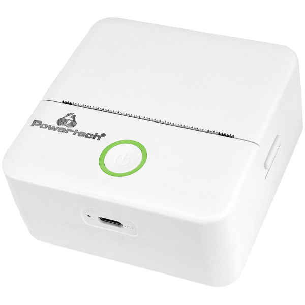 POWERTECH smart θερμικός εκτυπωτής φωτογραφιών & σχεδίων PT-1420, 200dpi, Bluetooth, λευκός