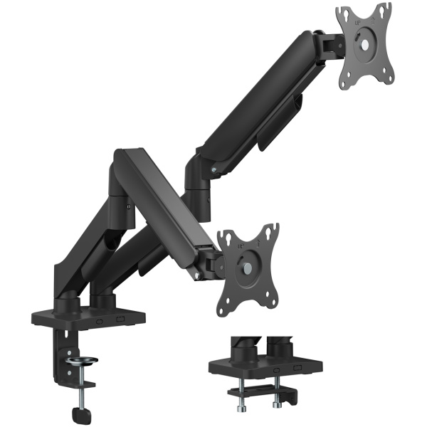POWERTECH βάση γραφείου για 2x οθόνες PT-1425, 17-32", έως 9kg