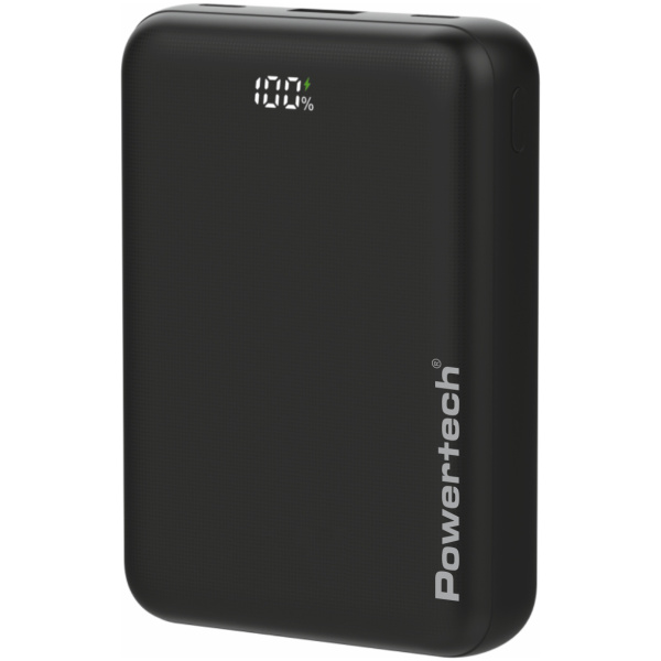 POWERTECH power bank PT-1503 με οθόνη, 20000mah, 22.5W, μαύρο