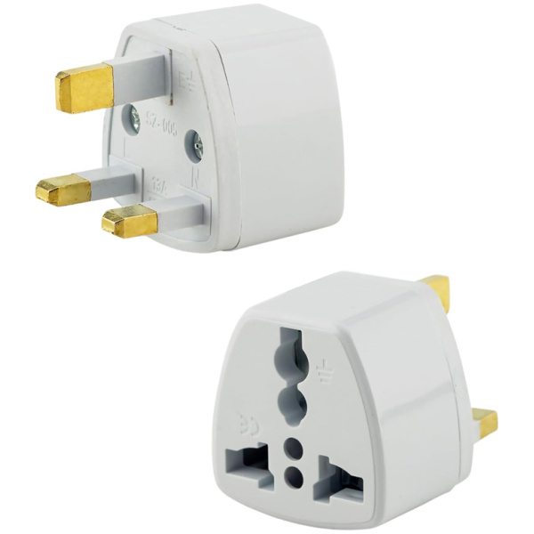 POWERTECH αντάπτορας ρεύματος από UK σε universal PT-368, 13A, copper, λευκός