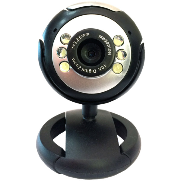 POWERTECH Web Camera PT-509 1.3MP, Plug & Play, μαύρη