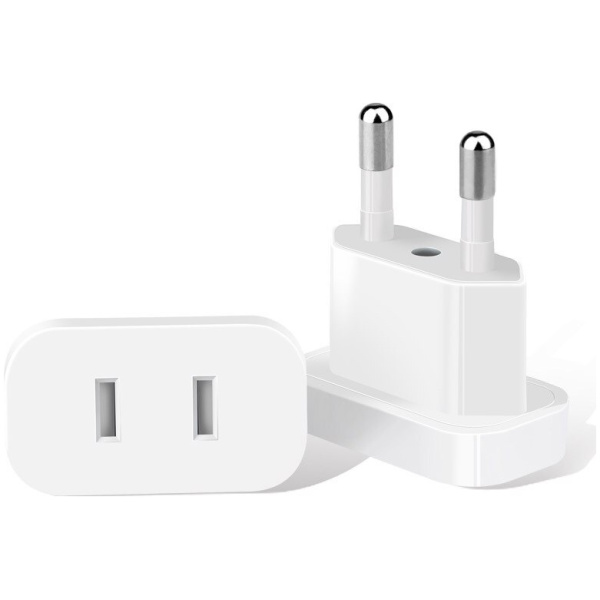 POWERTECH αντάπτορας πρίζας US σε EU PT-927, με ασφάλεια, 4.8mm, λευκός