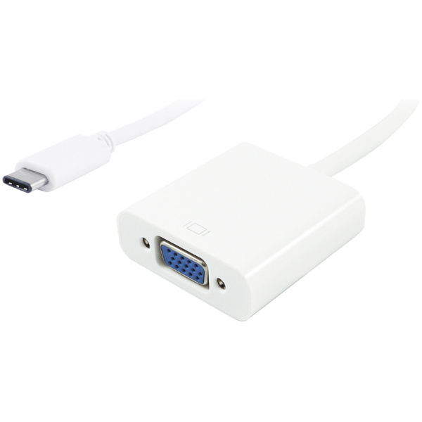 POWERTECH αντάπτορας USB Type-C σε VGA PTH-034, Full HD, λευκό