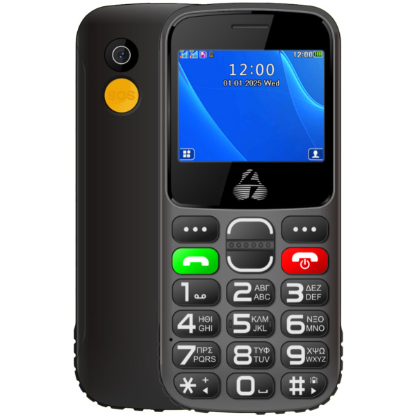 POWERTECH κινητό τηλέφωνο Sentry Eco II, 2.31", dual SIM, με κάμερα, μαύρο