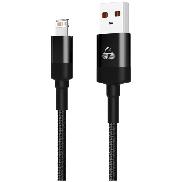 POWERTECH Καλώδιο USB σε Lightning eco round PTR-0082, copper, 1m, μαύρο