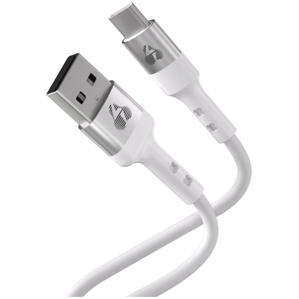 POWERTECH καλώδιο USB-C σε USB PTR-0162, σιλικόνης, 60W, 480Mbps, 1m, λευκό