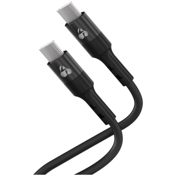 POWERTECH καλώδιο USB-C PTR-0163, σιλικόνης, 60W, 480Mbps, 1m, μαύρο