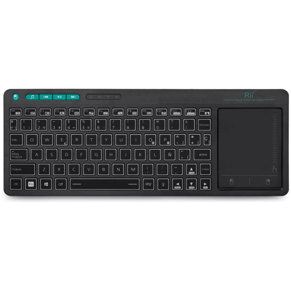 RIITEK ασύρματο πληκτρολόγιο Mini K18+ με touchpad, RGB backlit, 2.4GHz