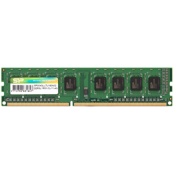 SILICON POWER μνήμη DDR3L UDIMM SP004GLLTU160N02, 4GB, 1600MHz, CL11