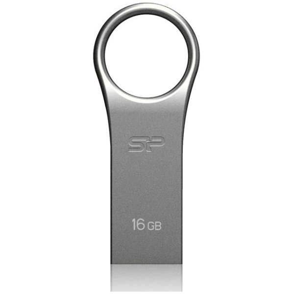 SILICON POWER USB Flash Drive Firma F80, 16GB, USB 2.0, ασημί