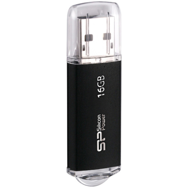 SILICON POWER USB Flash Drive Ultima II-I, 16GB, USB 2.0, μαύρο