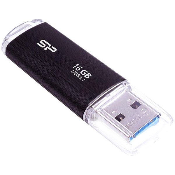 SILICON POWER USB Flash Drive Blaze B02, 16GB, USB 3.2, μαύρο