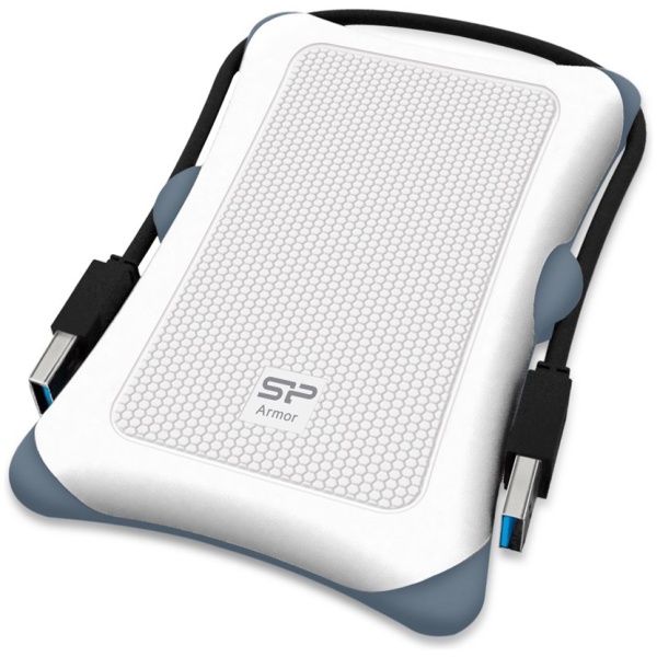SILICON POWER εξωτερικός HDD Armor A30, 2TB, USB 3.2, λευκός