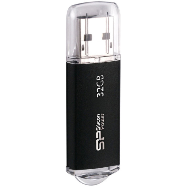 SILICON POWER USB Flash Drive Ultima II-I, 32GB, USB 2.0, μαύρο