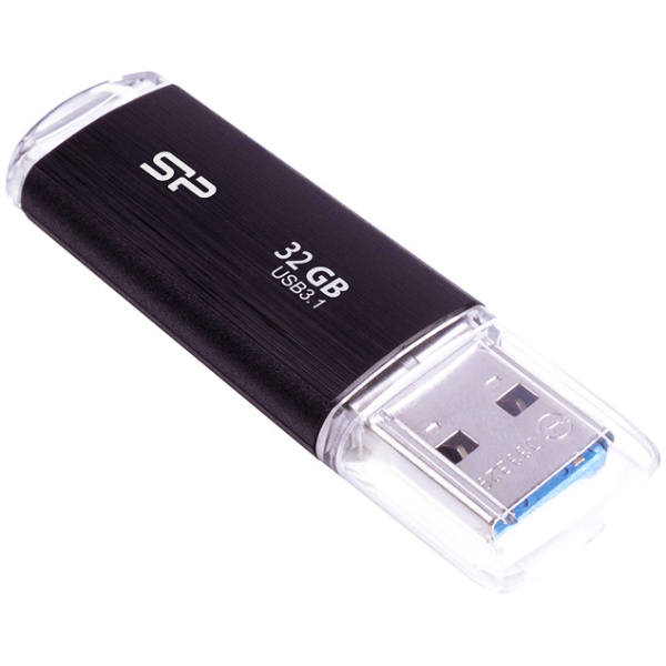 SILICON POWER USB Flash Drive Blaze B02, 32GB, USB 3.2, μαύρο
