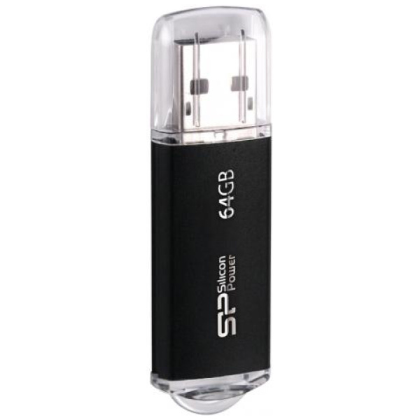 SILICON POWER USB Flash Drive Ultima II-I, 64GB, USB 2.0, μαύρο