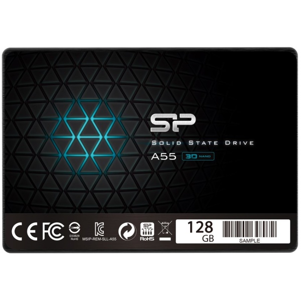 SILICON POWER SSD A55 128GB, 2.5", SATA III, 460-360MB/s, 7mm