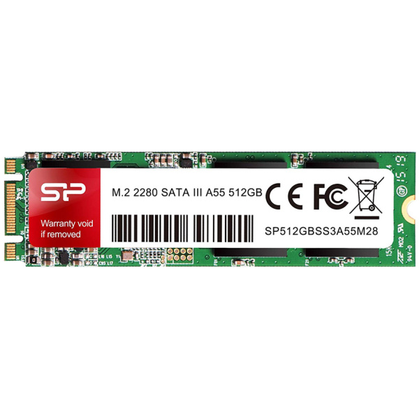 SILICON POWER SSD A55, 512GB, M.2 2280, SATA III, 560-530MB/s