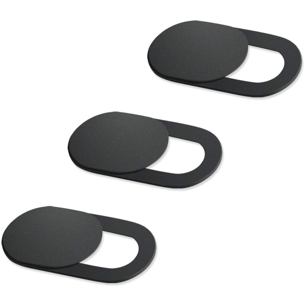 Κάλυμμα κάμερας SPPIP-001, universal, 3τμχ, μαύρο