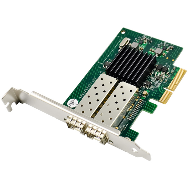 POWERTECH κάρτα επέκτασης PCIe σε Dual SFP ST722, 1000Mbps, JL82576EB