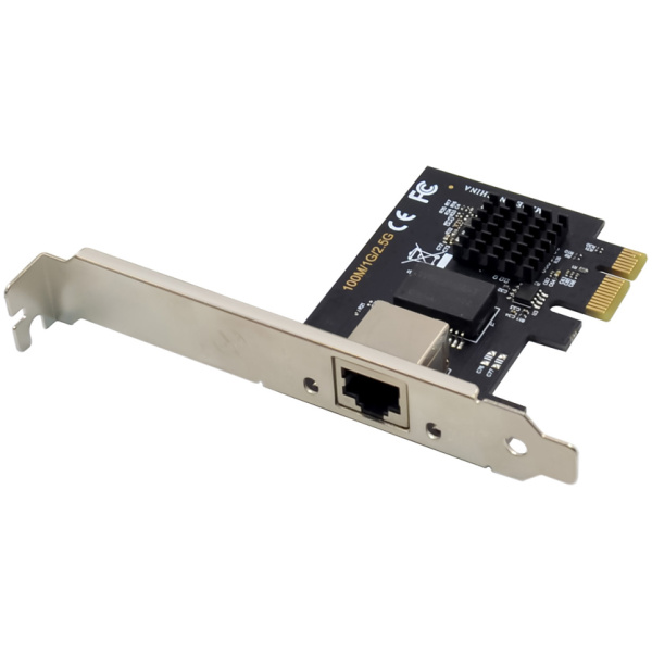 POWERTECH κάρτα επέκτασης PCIe σε RJ45 2.5G ST7266, RTL8125B
