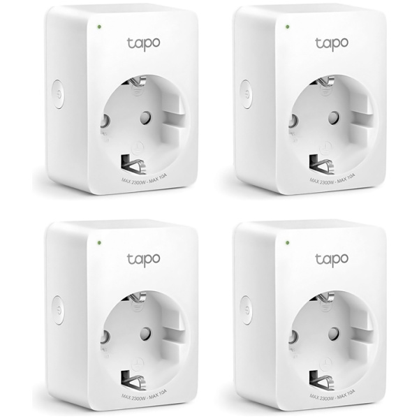 TP-LINK smart αντάπτορας ρεύματος TAPO-P100, Wi-Fi, ΒΤ, 4τμχ, Ver. 1.0