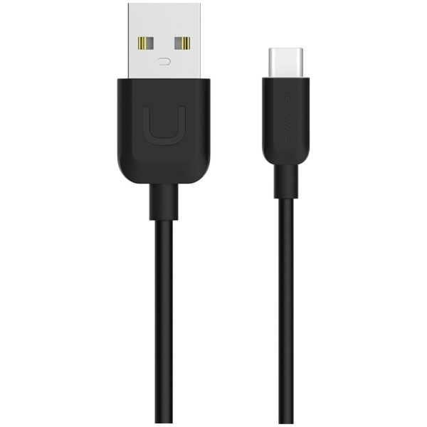 USAMS καλώδιο USB σε USB-C US-SJ099 U-Turn, 2.1A, 1m, μαύρο