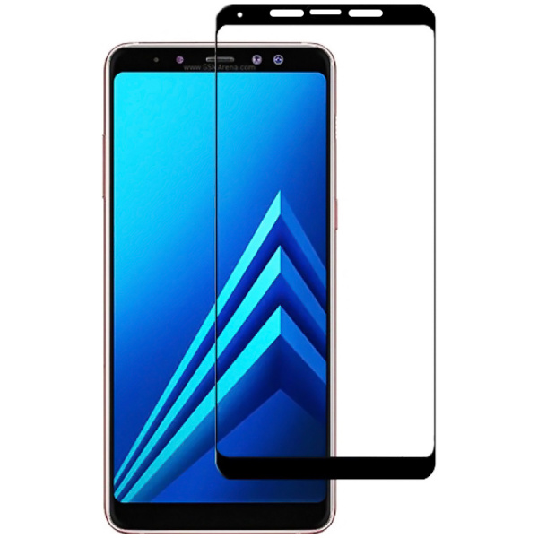 POWERTECH Tempered Glass 5D Full Glue για Samsung A8 Plus 2018, Black