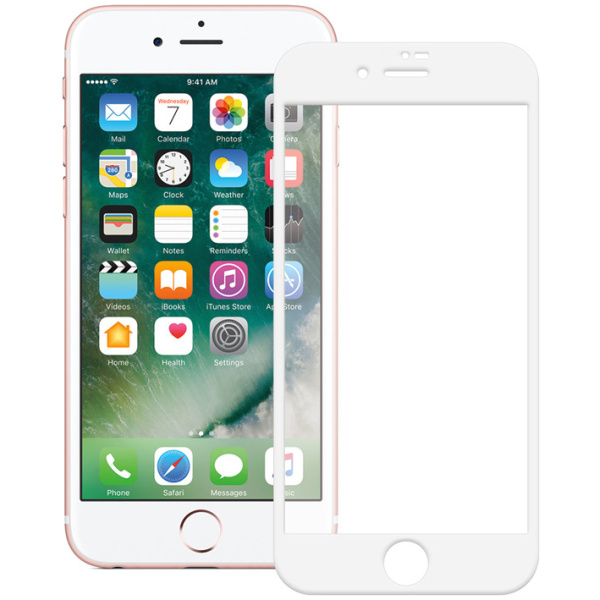 POWERTECH Tempered Glass 5D Full Glue για iPhone 7, White