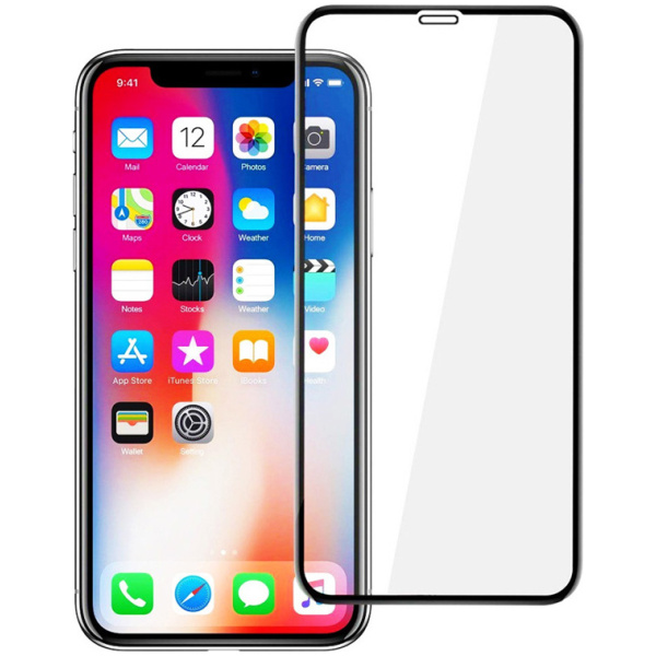 POWERTECH Tempered Glass 5D Full Glue για iPhone XS Max, Black