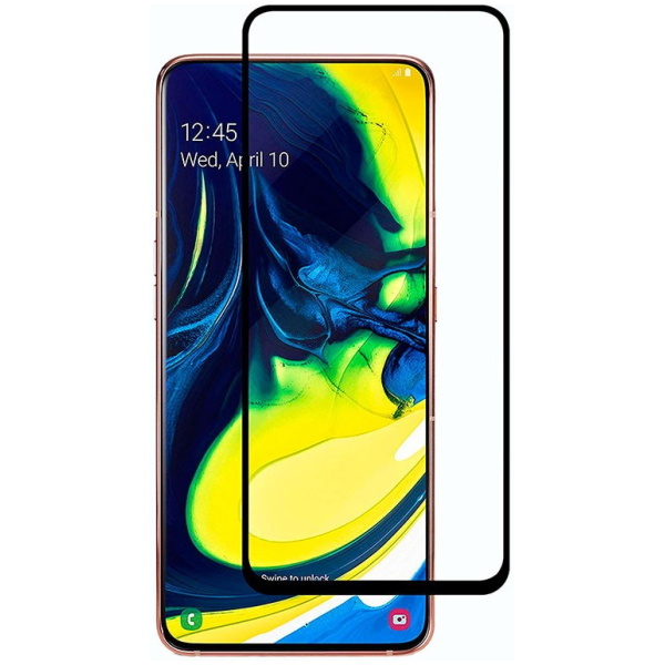 POWERTECH Tempered Glass 5D Full Glue, Samsung A71/A80/A90(S), μαύρο