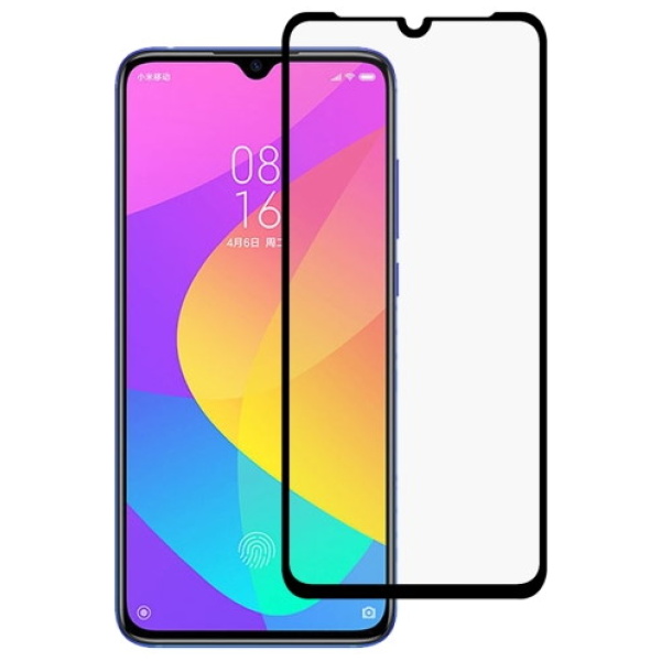 POWERTECH Tempered Glass 5D Full Glue, Xiaomi Mi CC9 Qualcomm, μαύρο