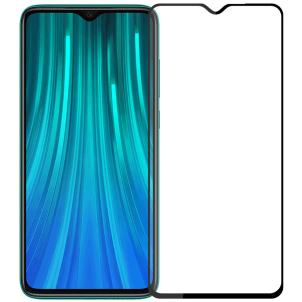 POWERTECH Tempered Glass 5D, Full Glue, Xiaomi Redmi Note 8 Pro, μαύρο