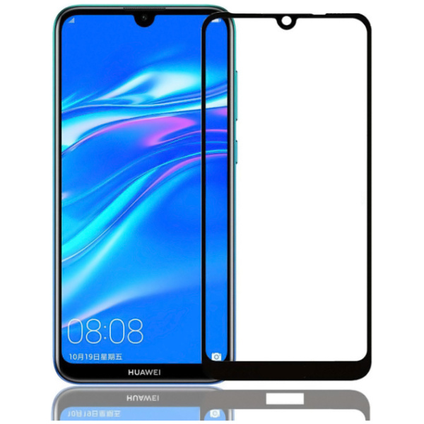 POWERTECH Tempered Glass 5D για Huawei Y8p, full glue, μαύρο