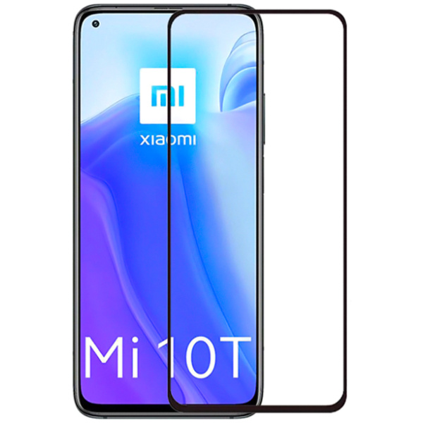 POWERTECH Tempered Glass 5D, full glue, Xiaomi Mi 10T/Lite/Pro 5G, μαύρο