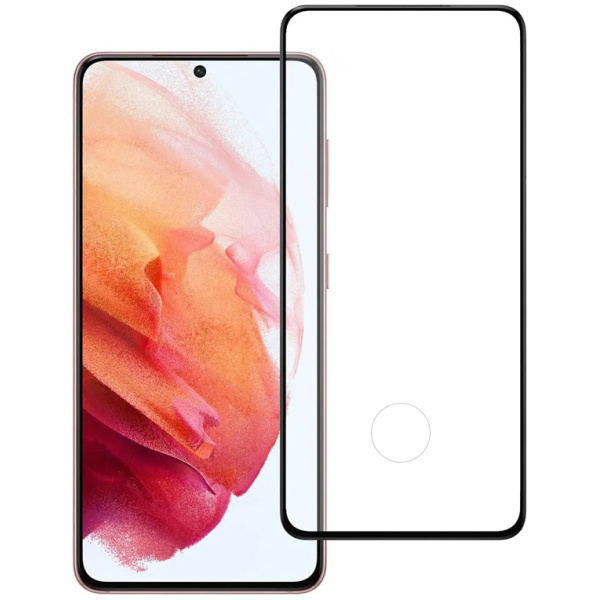 POWERTECH tempered glass 3D, full glue, Samsung S21 5G, μαύρο