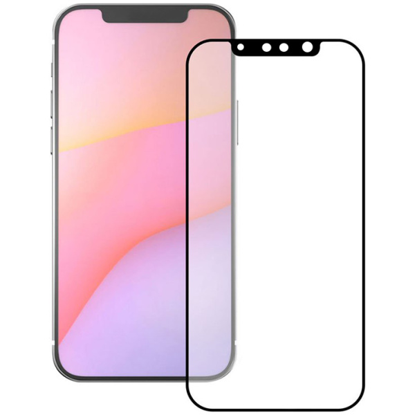 POWERTECH tempered glass 5D TGC-0516, iPhone 13 Mini, full glue, μαύρο