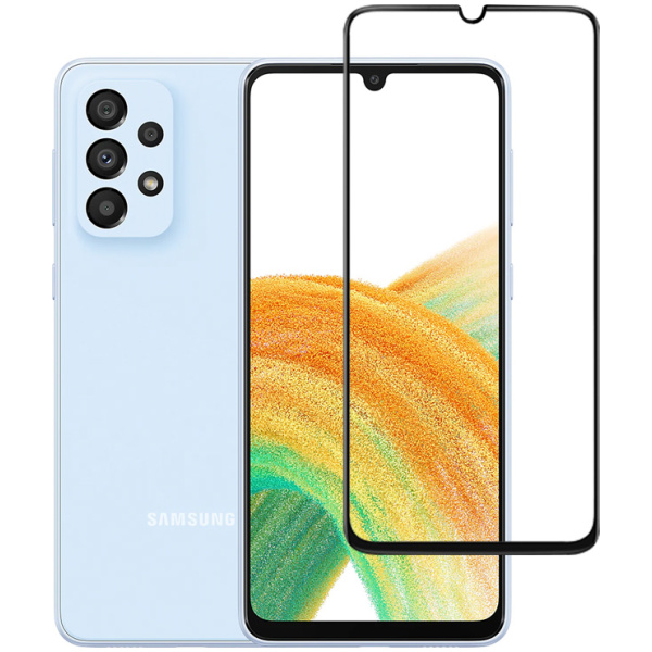 POWERTECH tempered glass 5D TGC-0553, full glue, Samsung A33 5G, μαύρο