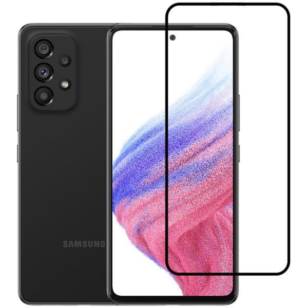 POWERTECH tempered glass 5D TGC-0554, full glue, Samsung A53 5G, μαύρο