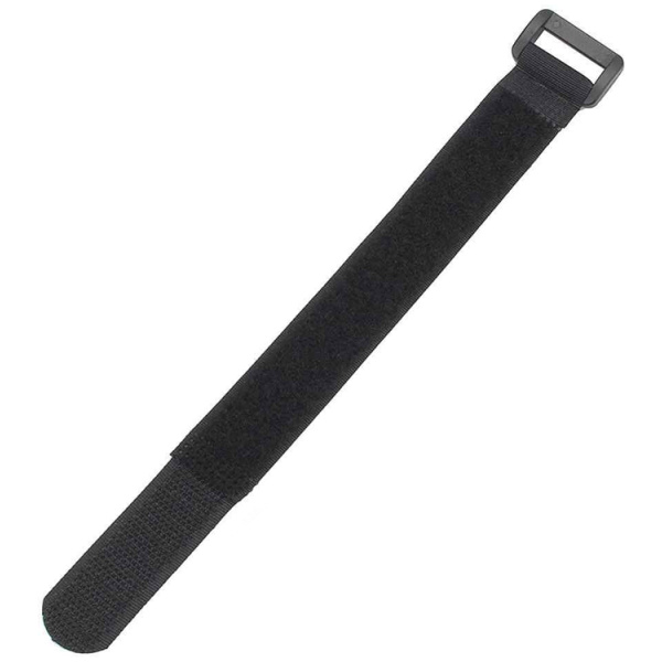 POWERTECH ιμάντας τύπου velcro TIES-025, 30x2cm, μαύρος, 10τμχ